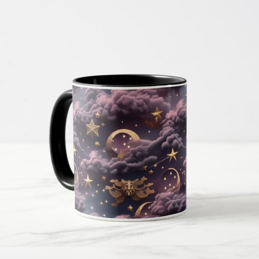 Mug - Smoky Plum Celestial Moon Mok (Voorkant links)