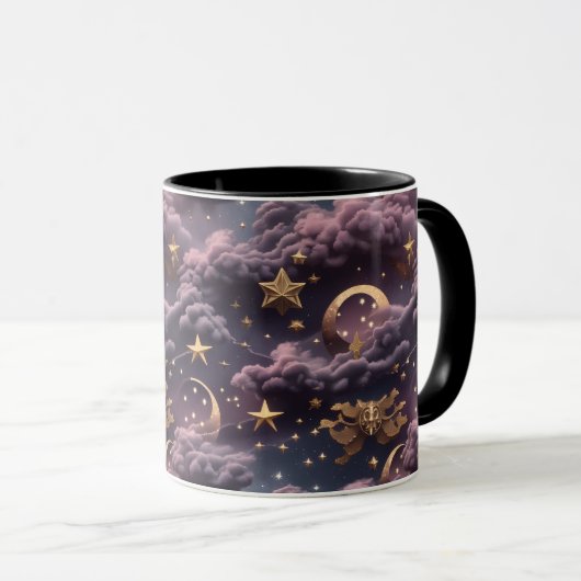 Mug - Smoky Plum Celestial Moon Mok (Voorkant rechts)
