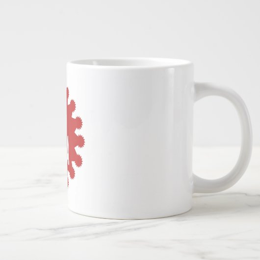 Mug Specialty Jumbo White Design Bye CORONA Grote Koffiekop (Rechts)