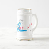 Mug Steins : God zegene de VS Bierpul (Voorkant rechts)