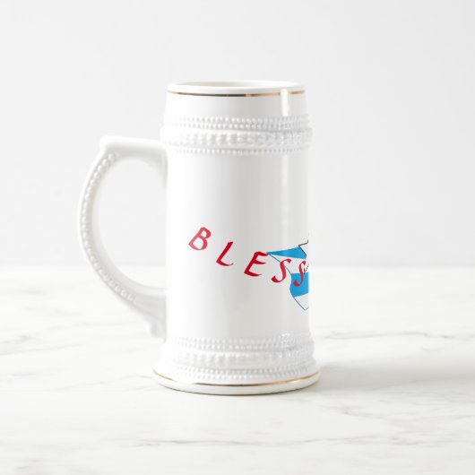 Mug Steins : God zegene de VS Bierpul (Links)