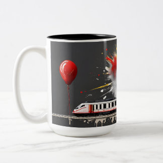 Mug Street Art "Urban Dreams" PARIS Tweekleurige Koffiemok