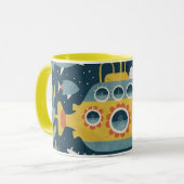 mug submarine vintage mok (Voorkant links)
