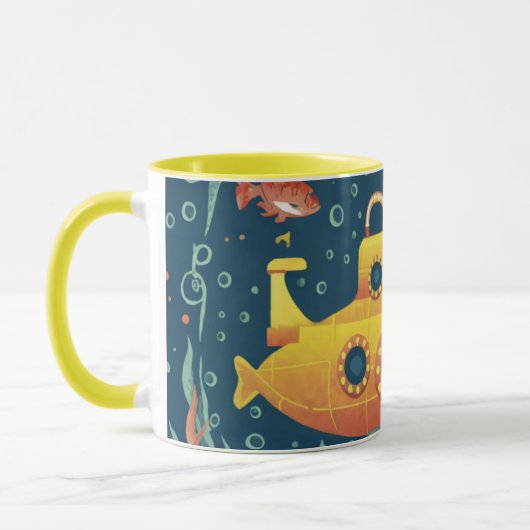 mug submarine vintage mok (Links)