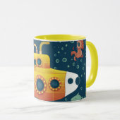 mug submarine vintage mok (Voorkant rechts)