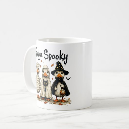 Mug Tass, Halloween Koffiemok (Voorkant links)