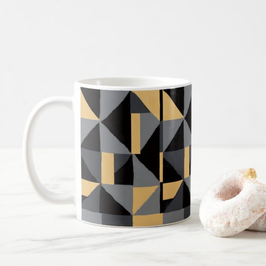 Mug Tasse Géométrique Moderne Koffiemok (Met donut)