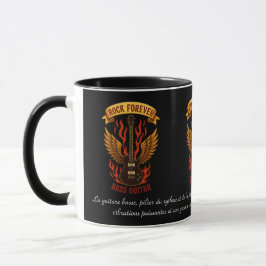 Mug tasse, Rock Forever, guitare basse Mok