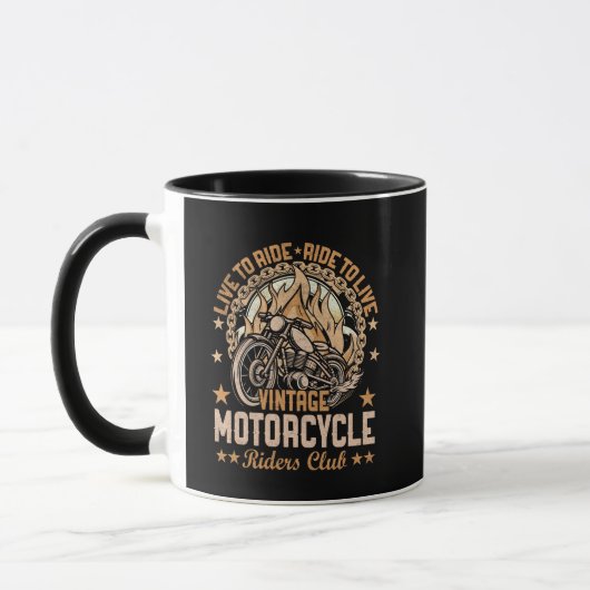 Mug Tasse, voor motorliefhebbers. Mok (Links)