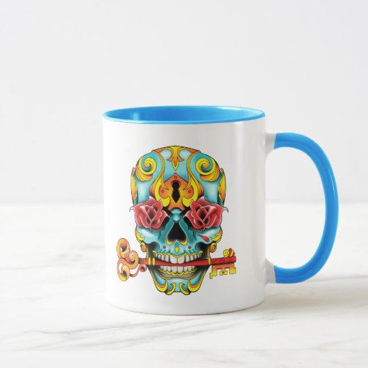 Mug tattoo Sugar skull Mok (Rechts)