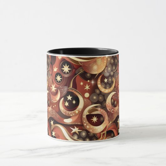 Mug - Terracotta Celestial Moon Mok (Midden)