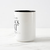 Mug "The Black Cat" Tweekleurige Koffiemok (Center)