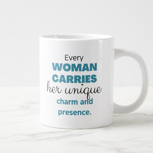 Mug - The Worth of a Woman Collection Grote Koffiekop (Rechts)