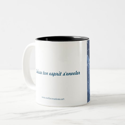 MUG Tigre "Destiné" Tweekleurige Koffiemok (Voorkant links)