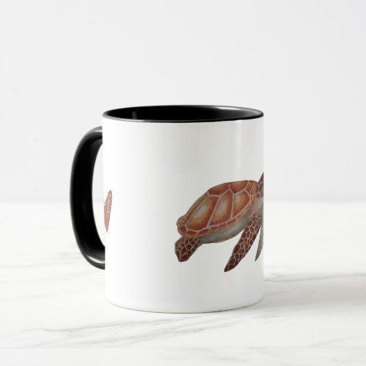 Mug Tortuus van de Vrijheid Mok (Voorkant links)