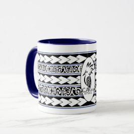 Mug Tribal Ethnic Bleu Marine Mok