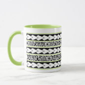 Mug Tribal Ethnic Groen Pomme Mok (Links)