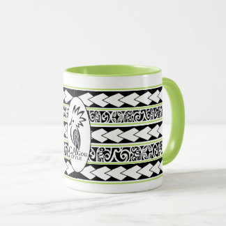 Mug Tribal Ethnic Groen Pomme Mok