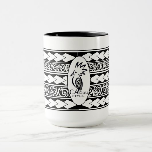 Mug Tribal Ethnic Noir Mok (Midden)