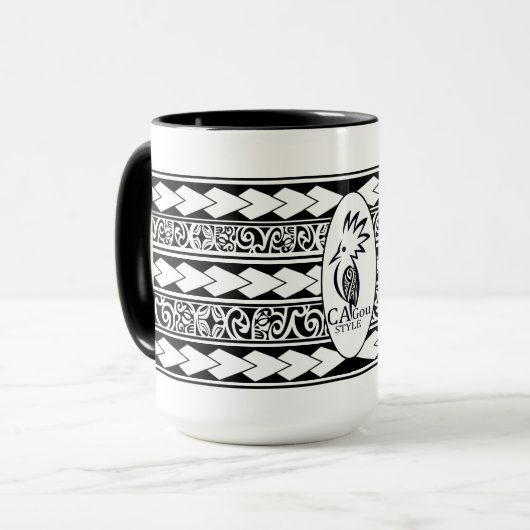 Mug Tribal Ethnic Noir Mok (Voorkant links)