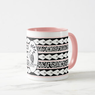 Mug Tribal Ethnic Oude roze Mok