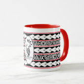Mug Tribal Ethnic Rouge Mok (Voorkant rechts)