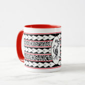 Mug Tribal Ethnic Rouge Mok (Voorkant links)