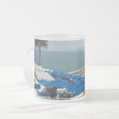 Mug Tunisie Sidi Bou Saïd Matglas Koffiemok (Voorkant links)