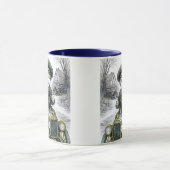 Mug twee kinderen in een auto. mok (Midden)