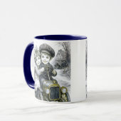 Mug twee kinderen in een auto. mok (Voorkant links)