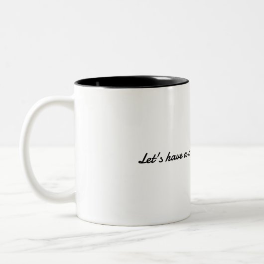 mug tweekleurige koffiemok (Links)