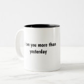 mug tweekleurige koffiemok (Voorkant links)