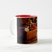 mug tweekleurige koffiemok (Voorkant links)