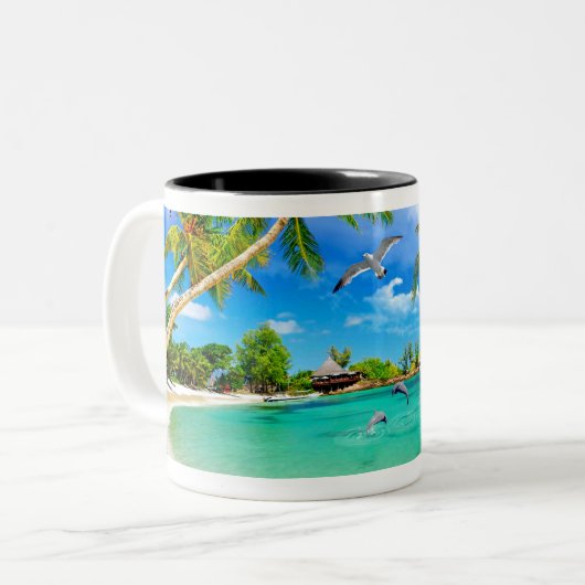 Mug Tweekleurige Koffiemok (Voorkant links)