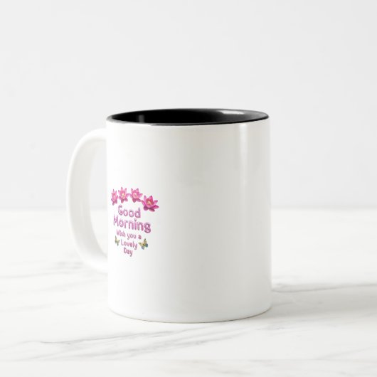 mug tweekleurige koffiemok (Voorkant links)