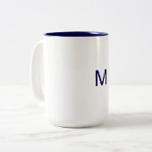 Mug Tweekleurige Koffiemok (Voorkant links)