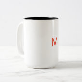 Mug Tweekleurige Koffiemok (Voorkant links)