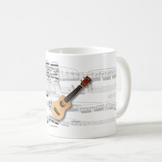 Mug Ukulele Koffiemok (Voorkant rechts)