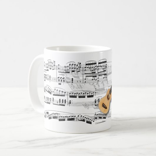 Mug Ukulele Koffiemok (Voorkant links)