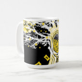 Mug – Urban Tree Owl & Wealth Surreal Pop-Art  Koffiemok (Voorkant links)