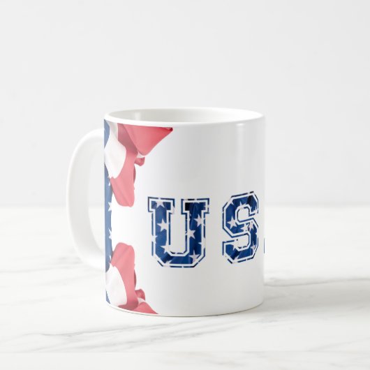 Mug USA 4 juli Koffiemok (Voorkant links)