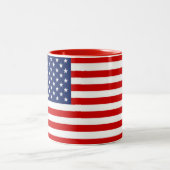 Mug USA Flag Tweekleurige Koffiemok (Center)