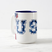 Mug USA Tweekleurige Koffiemok (Voorkant links)