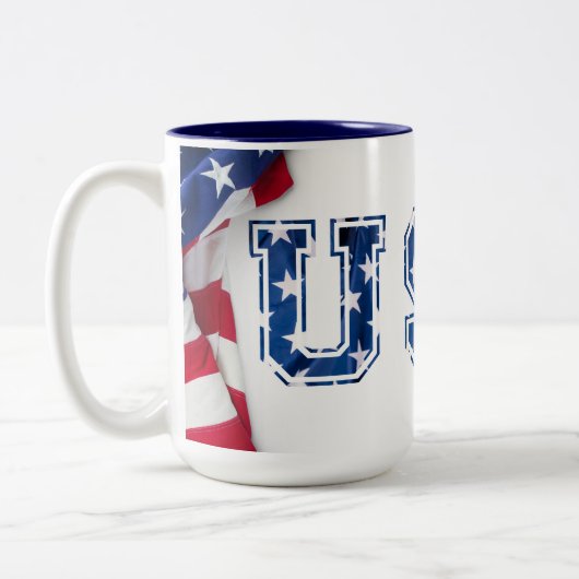 Mug USA Tweekleurige Koffiemok (Links)