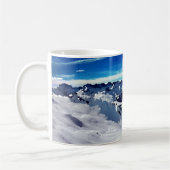 Mug verf bergtop sneeuw koffiemok (Links)