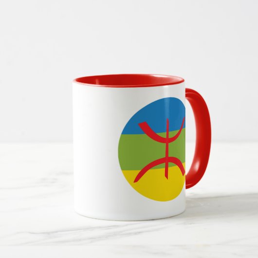 Mug Vlag van Amazigh Mok (Voorkant rechts)