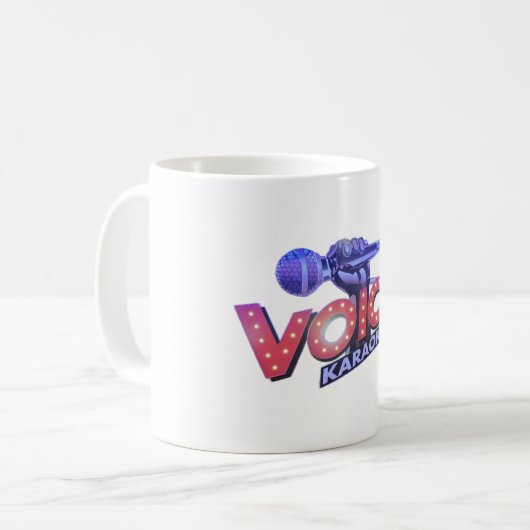 Mug Voices 1 side printed. 325 ml. Koffiemok (Voorkant links)
