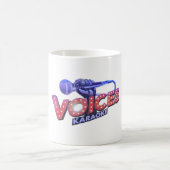 Mug Voices 1 side printed. 325 ml. Koffiemok (Center)