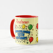Mug voor 18e verjaardag mok (Voorkant links)