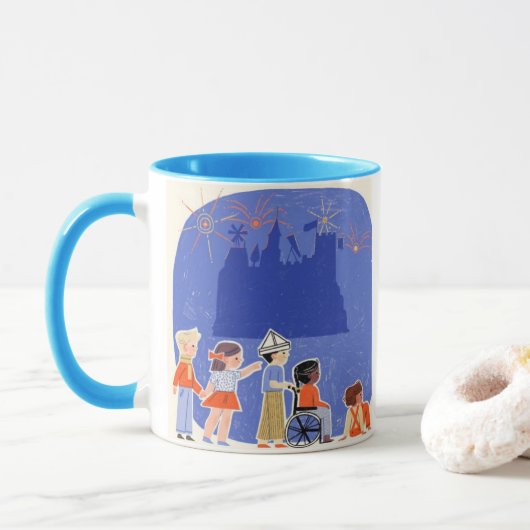 Mug voor avontuurlijke kinderen mok (Met donut)